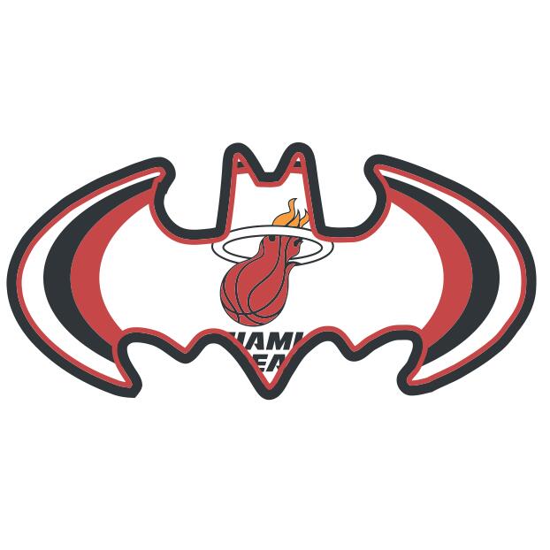 Miami Heat Batman Logo DIY iron on transfer (heat transfer)